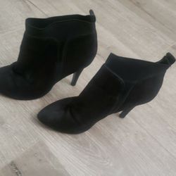 Chamois ankle half boots