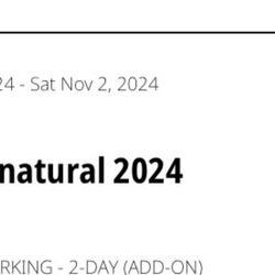 Premium Parking - Super Unnatural (Two Day) 