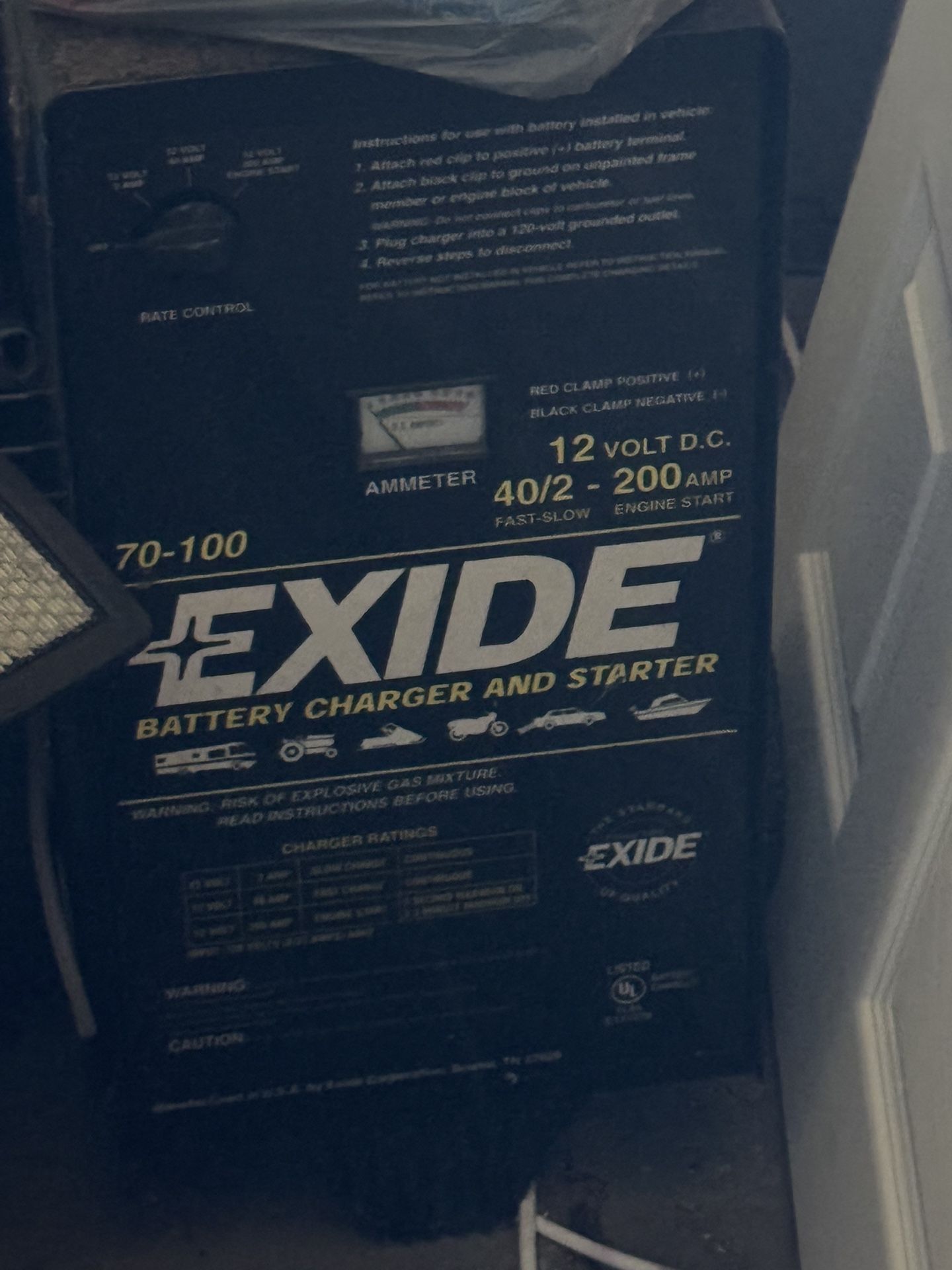 Exide 12 V Charger For Trucks Boats Cars