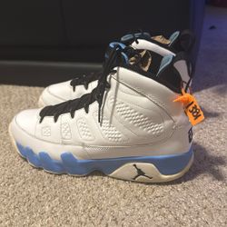 Nike Air Jordan 9 Ix Retro Powder Blue White