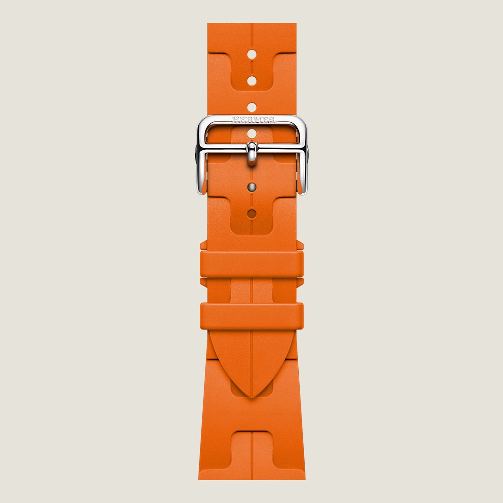 Hermes Apple Watch Band - Single Tour 42mm Orange Kilim