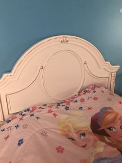 Twin white head board