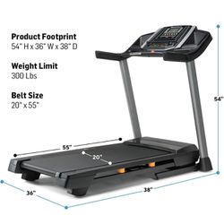 NordicTrack T Series: Expertly Engineered Foldable Treadmill, 