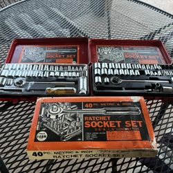 Two Vintage Socket Sets For $20