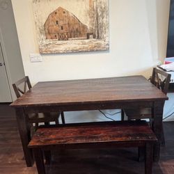 Solid Wood Dining Set 