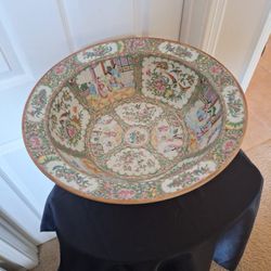 Famille Rose Wash Basin Bowl Antique
