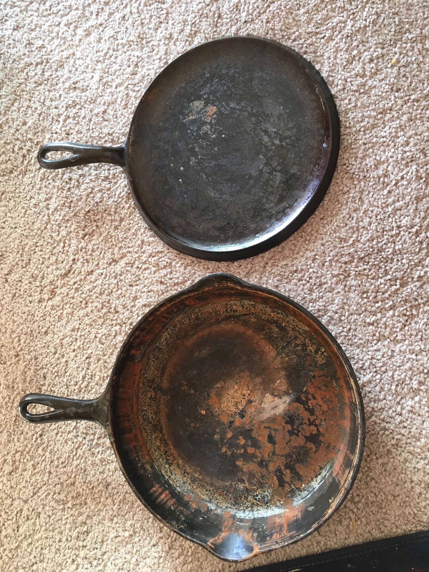 Griswold Cast Iron Skillet No.3 (two available) - antiques - by owner -  collectibles sale - craigslist