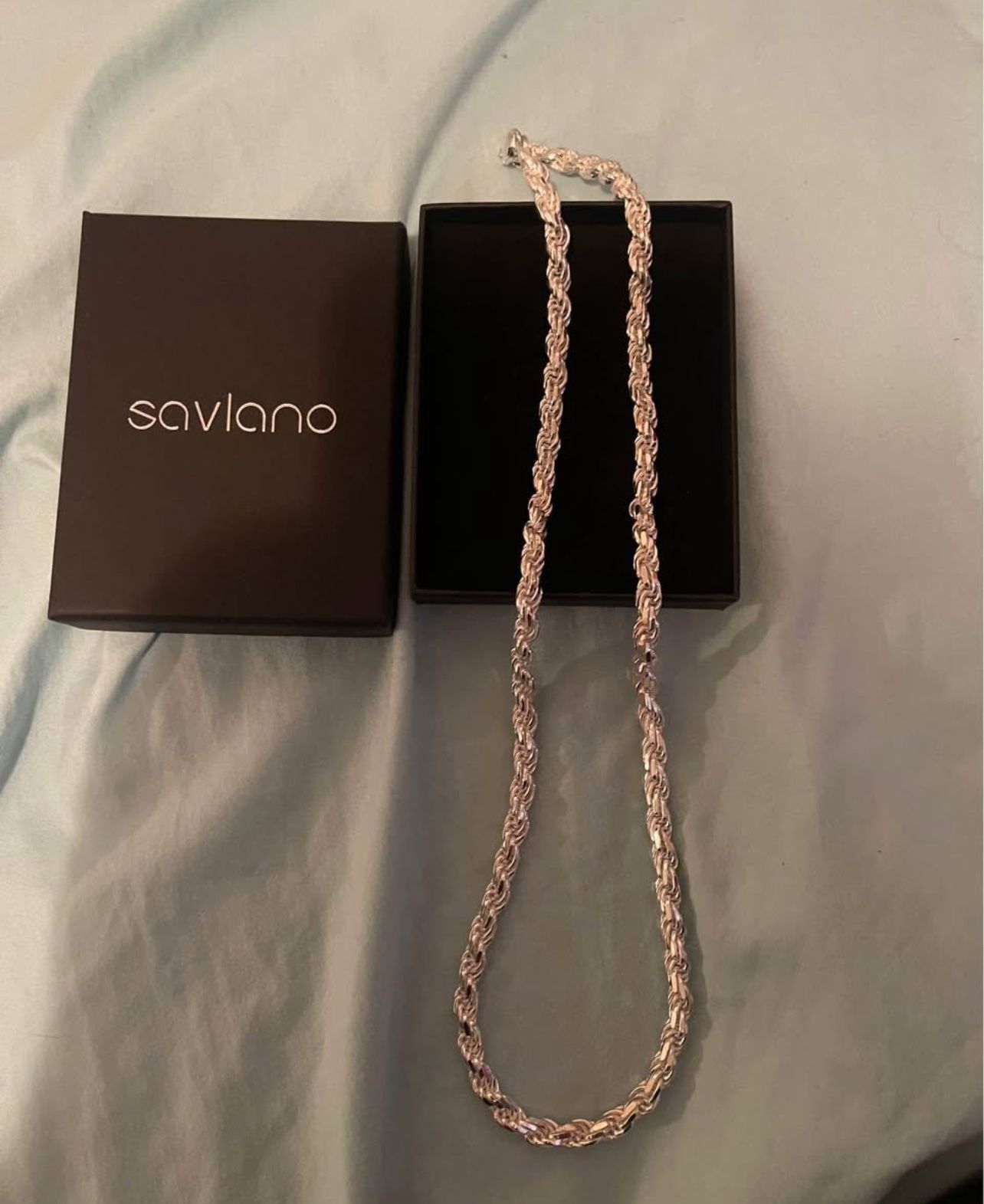 Silver Rope Chain Italy