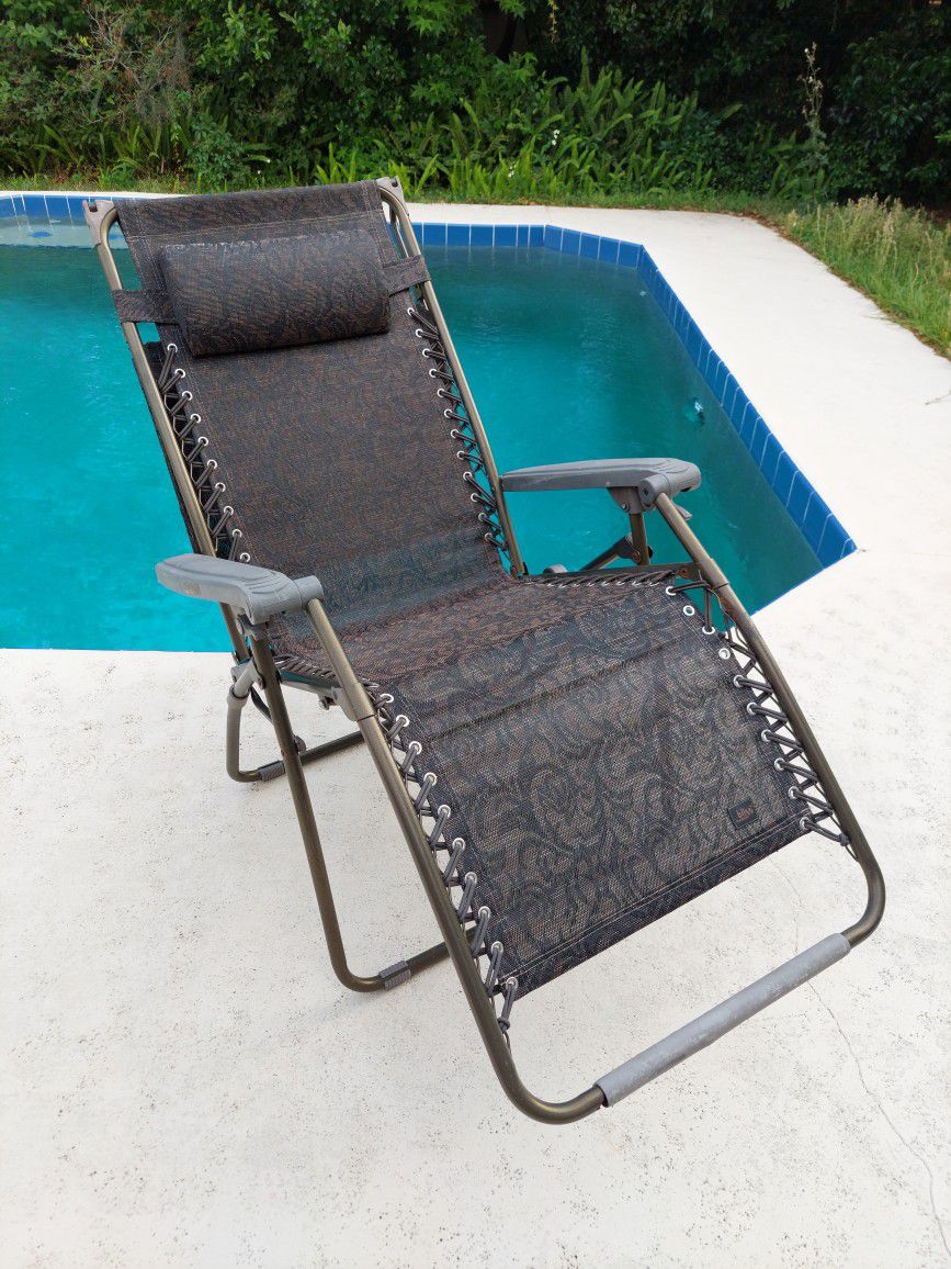Patio Chair Bliss Hammocks Adjustable Zero Gravity Metal Outdoor Lounge Chair Recliner