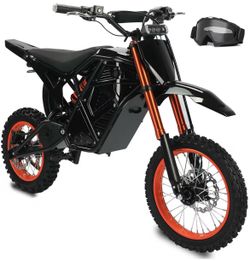 2500W Electric Dirt Bike for Teens & Adults - 37MPH Off-Road EBike, 48V 23AH Removable Battery E Bikes, 14"/12" Fat Tires Bicycle, Hydraulic Brakes Mo