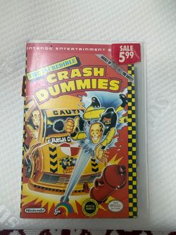 AI Overview         The selected region shows The Incredible Crash Dummies gray cartridge for the Nintendo Entertainment System (NES), published by LJ