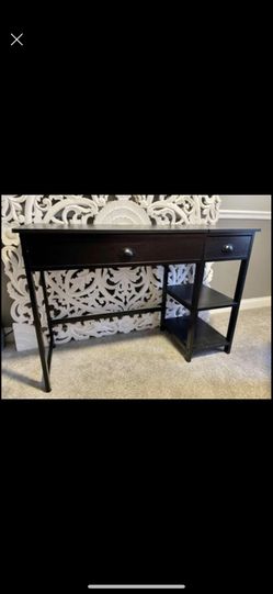 Black Wood Standing Desk 