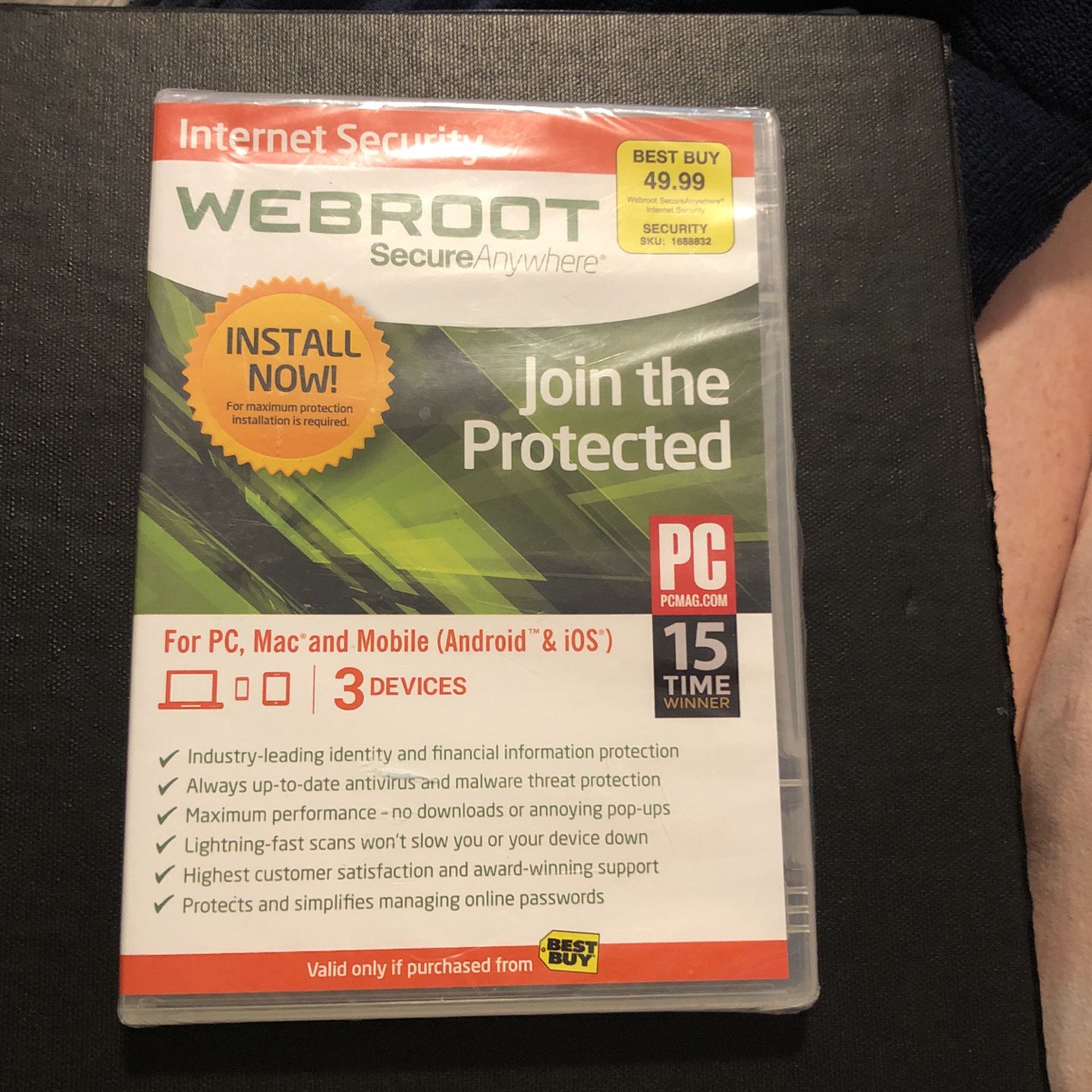 Webroot Never Used Still Sealed