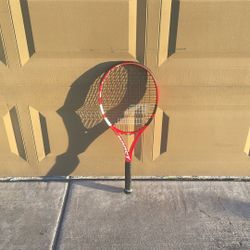 Red Babolat Tennis Racket