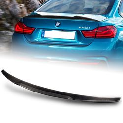 For 2014-2020 BMW 4-Series F32 Coupe 2DR M4 Type Real Carbon Fiber Trunk Spoiler -(2-SPC-6151-CF
