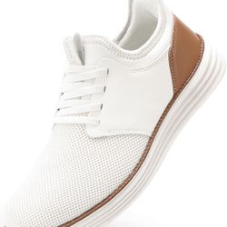VILOCY Mens Slip On Casual Dress Shoes Hands Free Fashion Sneakers Mesh Tennis Walking Work Shoes Comfortable Breathable Lightweight (12.5)