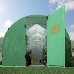 amerlifev 20x10x7 greenhouse – sturdy walk-in outdoor tunnel