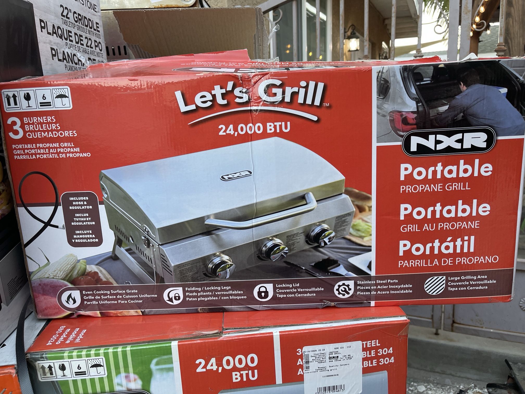 NXR BBQ GRILL TABLETOP BBQ COME FET YOURS