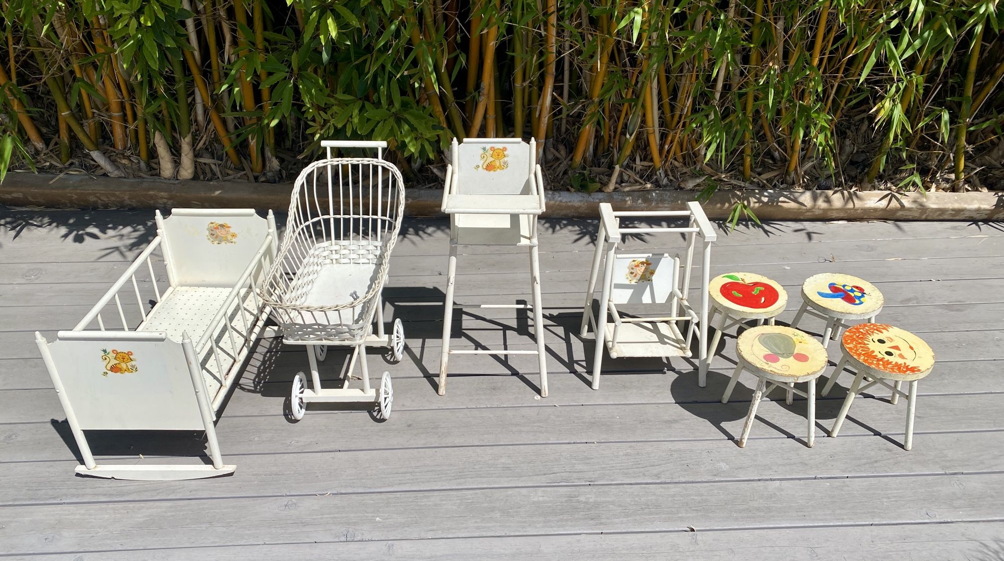 1970’s Vintage Children’s Doll Furniture