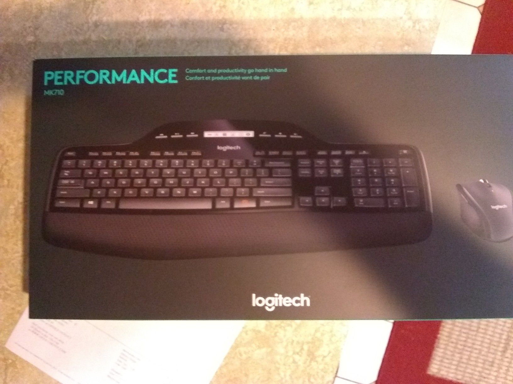 Logitech wireless keyboard and mouse