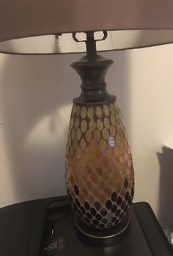 Pier 1 Diamond Mosaic Table Lamp