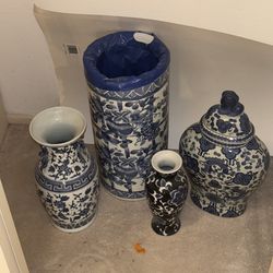 Blue pottery