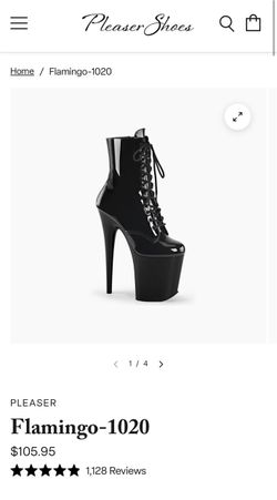 Pleaser 8 inch boots size 9