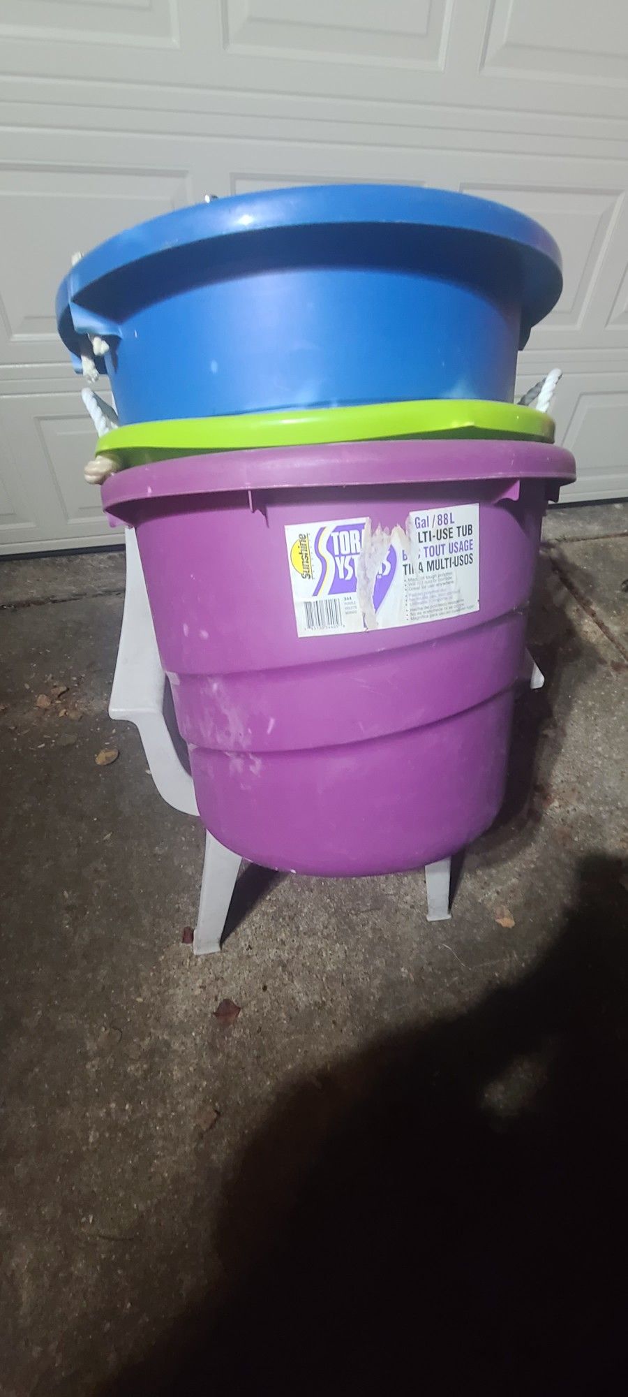 3 - 88L MULTI USE TUBS ( 23 Gallon )