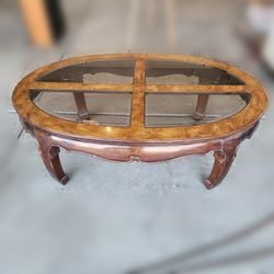 Coffee Table (Wood & Glass)