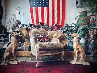 Wow!👀🙀😍 Restoration Hardware custom longhair cowhide Leather lounge club chair!