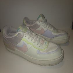 Nike Air Force 1 Shadow Cashmere Size 9.5  Women Yellow White