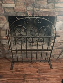 Antique Salvaged Wrought Iron Gate