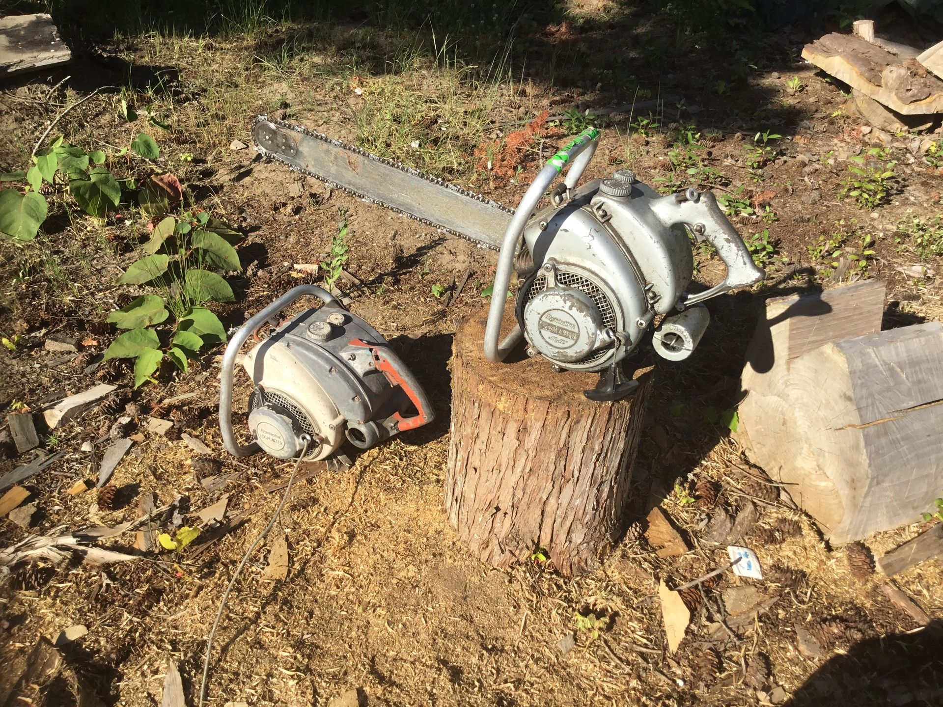 2x Antique Remington-Mall LogMaster Chainsaws (Project Saws)