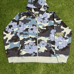 Multi Blue Denim Tears Zip Up