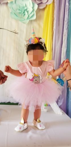 Unicorn outfit with pink tutu