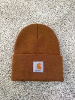 Carhartt Knit Beanie Hat Brown