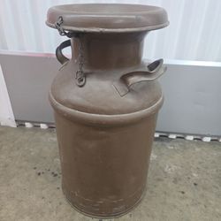 Antique Milk Can with Hardware-Exceptional Condition! :]