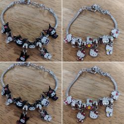 Hello Kitty Or Kuromi Charm Bracelets $15 Each 