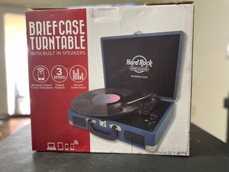 HARD ROCK BRIEFCASE VINYL PLAYER￼