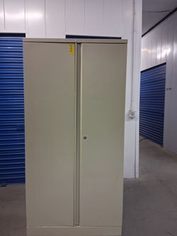 To doors  metal storage cabinet  $ 220 each