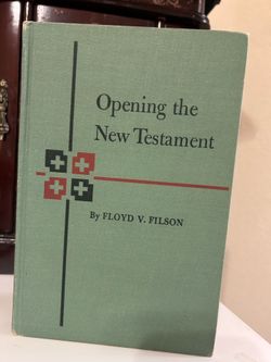 Vintage 1952 Christian book Opening the New Testament. Vintage hardcover book.