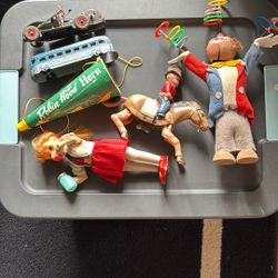 Vintage Tin Wind Up Toys Aged Condition