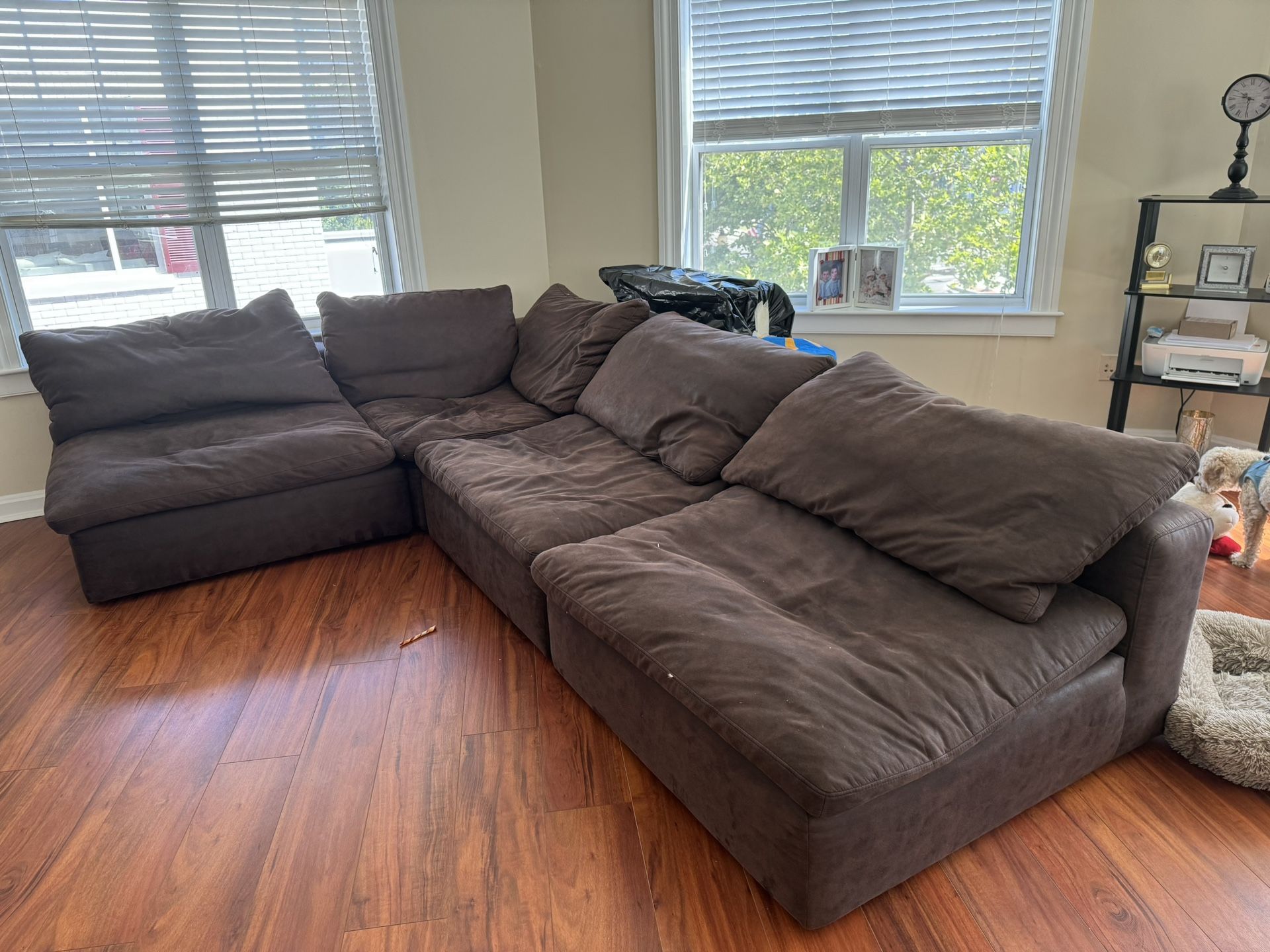 Brown Couch, L-Shape