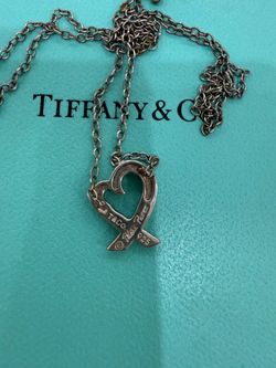 Tiffany & Co Paloma Picasso Loving Heart Small Pendant in Sterling Silver 925