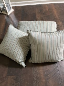 Custom Made Striped Pillows