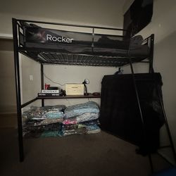 Rocker gaming loft bed TWIN