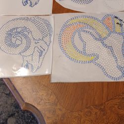 Rams Bling Iron Ons
