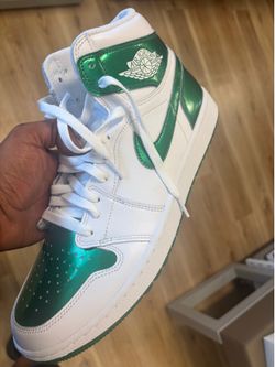 White and green golf Jordans brand new