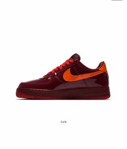 Nike Air Force 1 Low 'Patent Leather Dark Team Red' size: 8.5 men’s