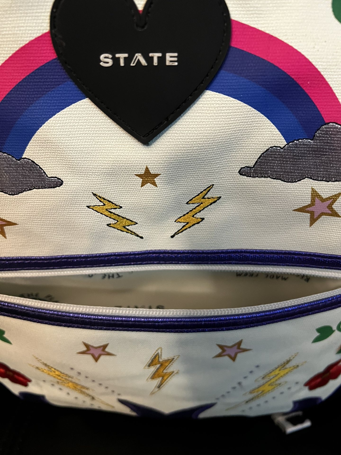 NWT STATE Kane Kids Backpack - Metallic Cowgirl STATE Kane Metallic Cowgirl kids Backpack NEW main image 2
